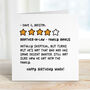 Funny Brother In Law Birthday Card Four Star Review, thumbnail 2 of 2