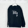 Personalised Name With Heart Hoodie, thumbnail 3 of 7