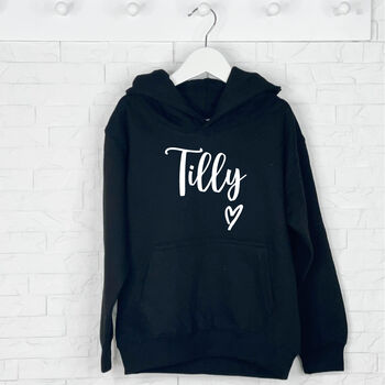 Personalised Name With Heart Hoodie, 3 of 7