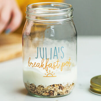Personalised Printed Breakfast Jar, 2 of 4