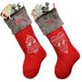 Personalised Nordic Cable Knit Christmas Stocking, thumbnail 3 of 6