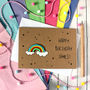 Personalised Bright Rainbow Happy Birthday Card, thumbnail 5 of 8