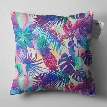 Tropical Cushion Cover With Mango And Pineapple Themed, 5 of 7