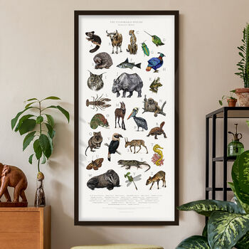 Limited Edition 'Vulnerable Species' Alphabet Print, 5 of 12