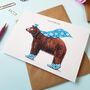 'Supermum' Bear Greetings Card, thumbnail 2 of 2