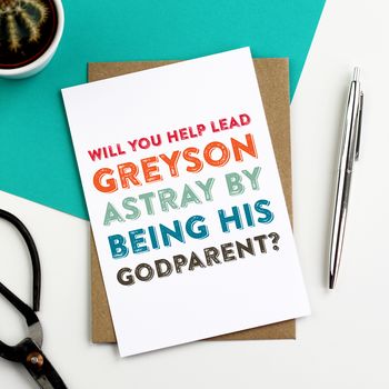 Will You Be My Godparent/ Guideparent Card, 3 of 3