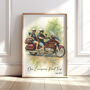 Personalised Motorbike Watercolour Portrait, thumbnail 1 of 9