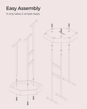 Jewellery Stand Display Organiser Metal Frame, 5 of 6