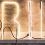Personalised Skinny Neon Letter Lights, thumbnail 4 of 6