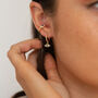 Gold Plated Evil Eye Earring Set, thumbnail 1 of 10