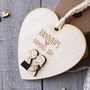 Personalised Naming Day, Christening Or Baptism Heart, thumbnail 3 of 7