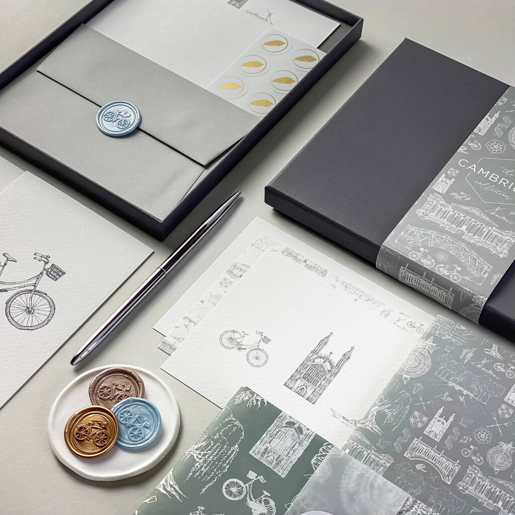 Cambridge Luxury Stationery Gift Box Collection By Sleepy Bee Studio