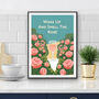Wake Up And Smell The Rosé Wine Print, thumbnail 3 of 4