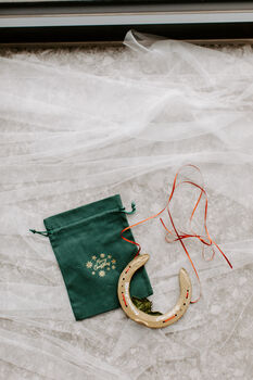 Personalised Gold Xmas Lucky Wedding Horseshoe, 5 of 5