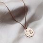 Personalised Moon Diamond Initial Necklace, thumbnail 3 of 8