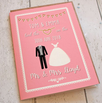 Personalised Classic Wedding Card, 2 of 5