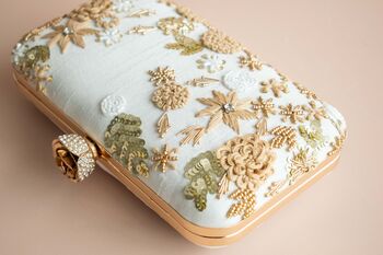 Ara Ivory Embroidered Clutch, 5 of 5