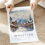 Canada Ski Print Of Whistler, thumbnail 2 of 7