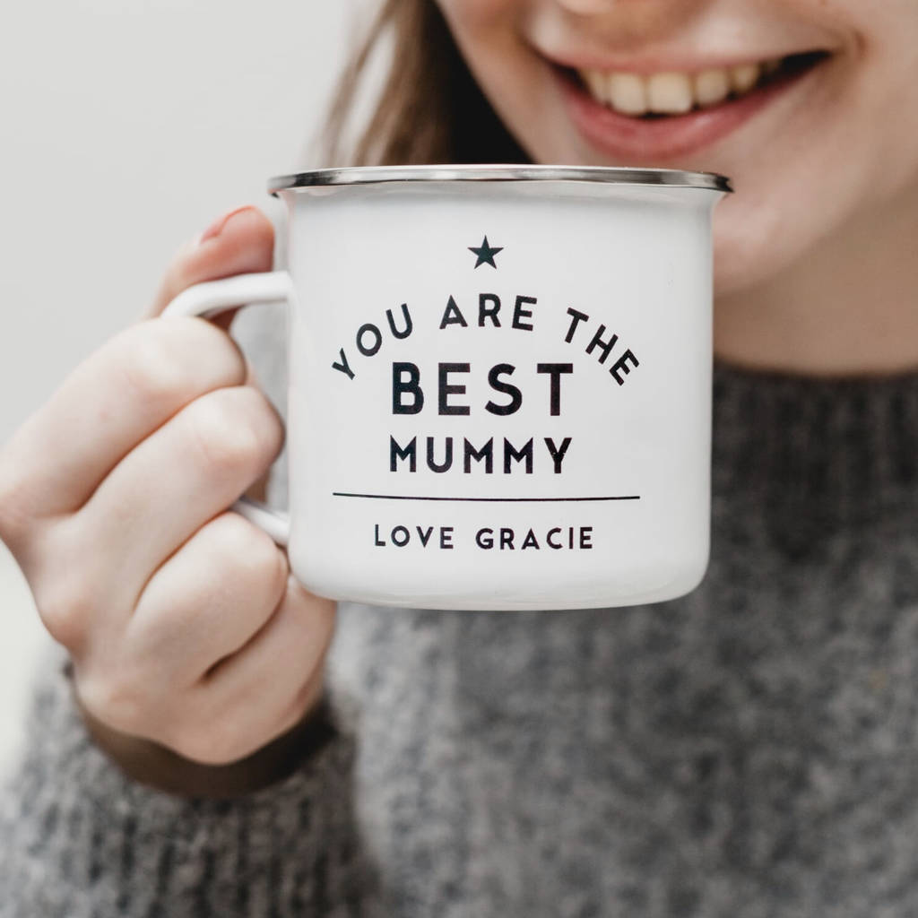 Best Mummy Enamel Mug By Jodie Gaul Notonthehighstreet