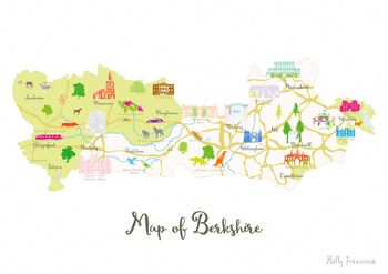 Map Of Berkshire, 7 of 7