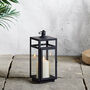 Pair Of Classic Black Candle Lanterns, thumbnail 3 of 3