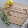 Large Personalised Acacia Wooden Chopping Board Gift, thumbnail 3 of 7