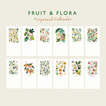 Fruit And Flora Perpetual Calendar, 9 of 9