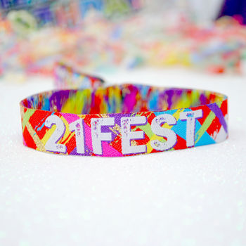 21st Birthday Party Festival Wristbands 21 Fest, 3 of 7