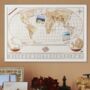 Copper Magnet Board World Map Poster, thumbnail 1 of 4