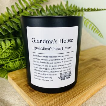 Personalised Grandma's House Definition Candle, 3 of 11