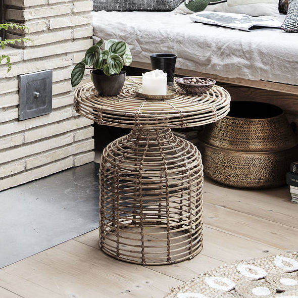 Natural Rattan Side Table, 1 of 4