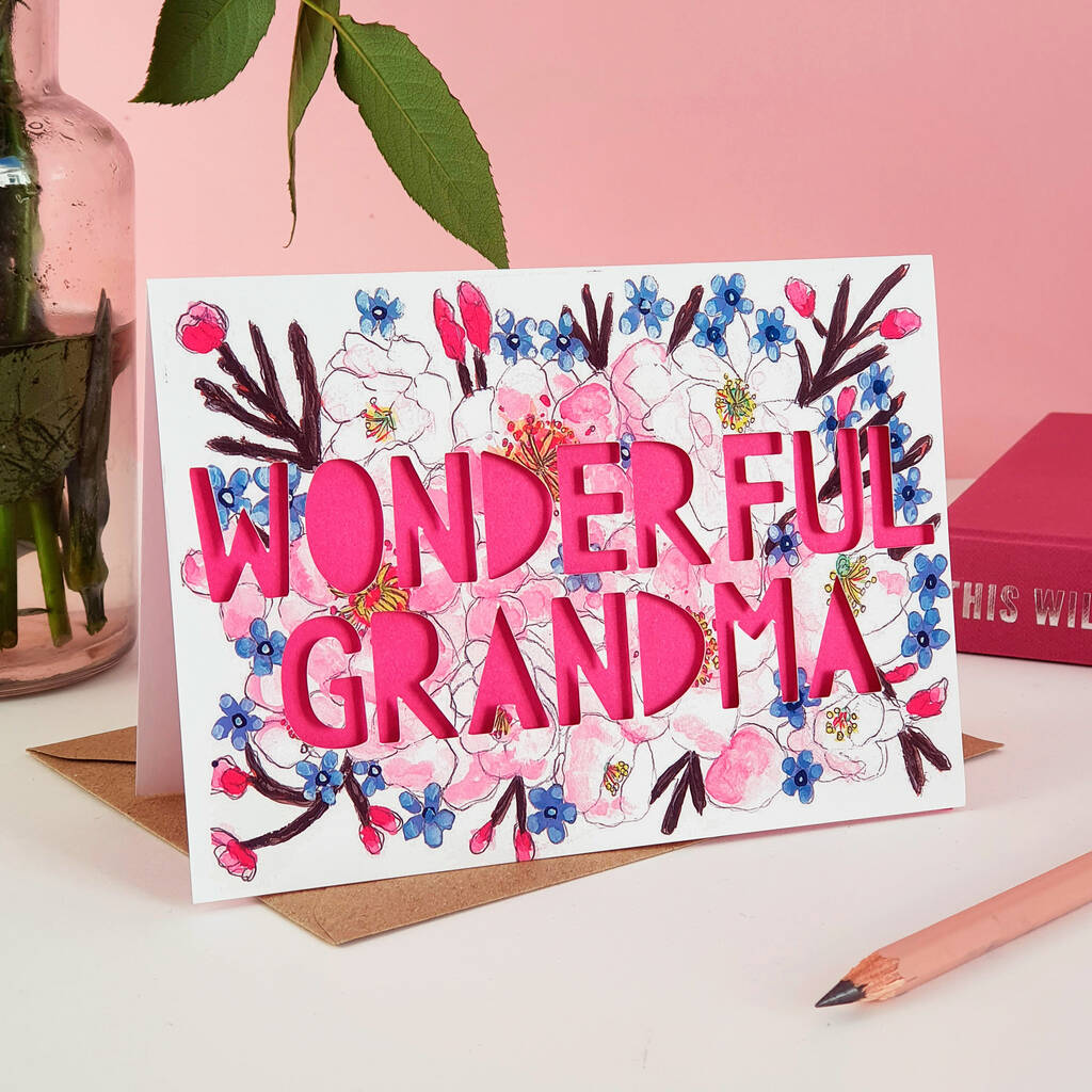 Paper Cut Card For Grandma Or Nanny, 1 of 6