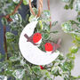 Robin Pair On The Moon Christmas Tree Decoration, thumbnail 1 of 2