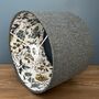 Bronte Roan Blue Tweed Floral Lined Lampshades, thumbnail 5 of 10