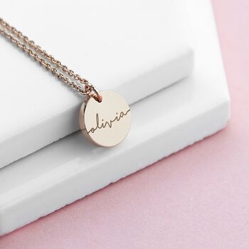 Personalised Disc Necklace, 4 of 8