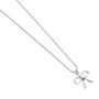 Sterling Silver Necklace With Bow Charm, thumbnail 1 of 4