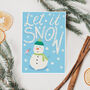 Let It Snow Christmas Card, thumbnail 3 of 3
