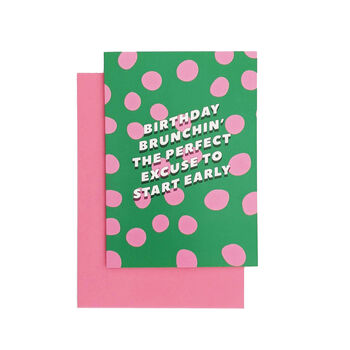 'Birthday Brunchin' Greetings Card, 2 of 3