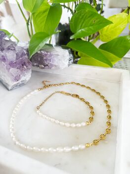 Thumbelina Gold Waterproof Necklace + Bracelet, 7 of 9