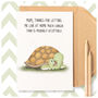 Living At Home Funny Turtles Thank You Mum Cute Card Birthday Mother's Day, thumbnail 1 of 5