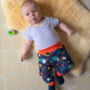 Baby, Toddler Joggers With Inbuilt Socks 'Spacey', thumbnail 1 of 8