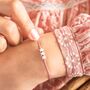Sterling Silver Triple Star Wedding Wish Bracelet, thumbnail 3 of 7