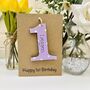 Personalised First 1st Birthday Wooden One Gift Card, thumbnail 5 of 7