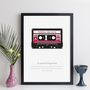 Personalised Cassette Tape Print, thumbnail 4 of 10