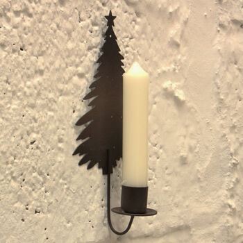 Christmas Tree Wall Sconce Candle Holder Gift Set, 5 of 8