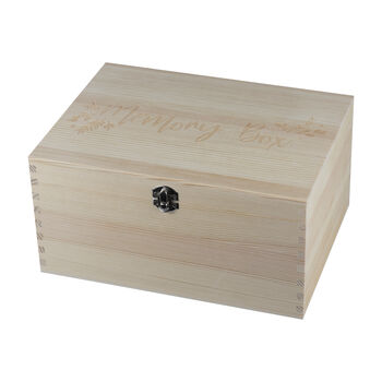 Wooden Baby Memory Keepsake Box, 3 of 4