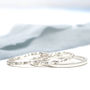 Sterling Silver Dainty Rings. Stackable Ring Set, thumbnail 8 of 12
