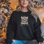 Black 'Teacher of Smart Cookies' Christmas Jumper, thumbnail 1 of 4