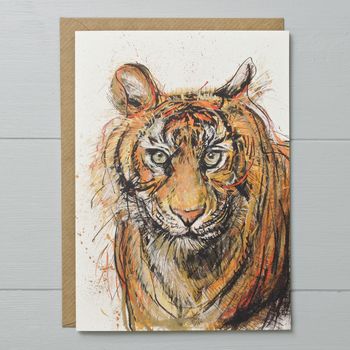 Tiger Art Greeting Card, 2 of 2