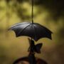 Hanging Bird Feeder Fairy With Umbrella Bird Bath Decor, thumbnail 4 of 11